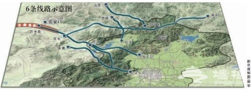 张家口将建6线路对接北京 解决京藏高速拥堵