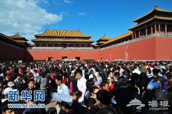 故宫人头攒动