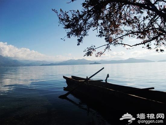 静谧的泸沽湖(图片来源：浅宝)