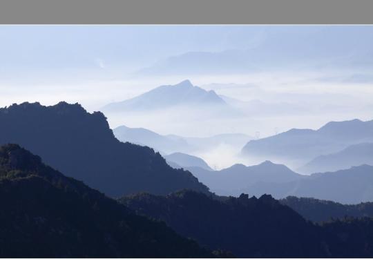 日出日落雾灵山