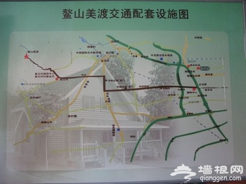 附鳌山国际休闲空间交通示意图一张
