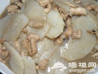烩山药鸡丝