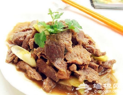 葱爆羊肉片