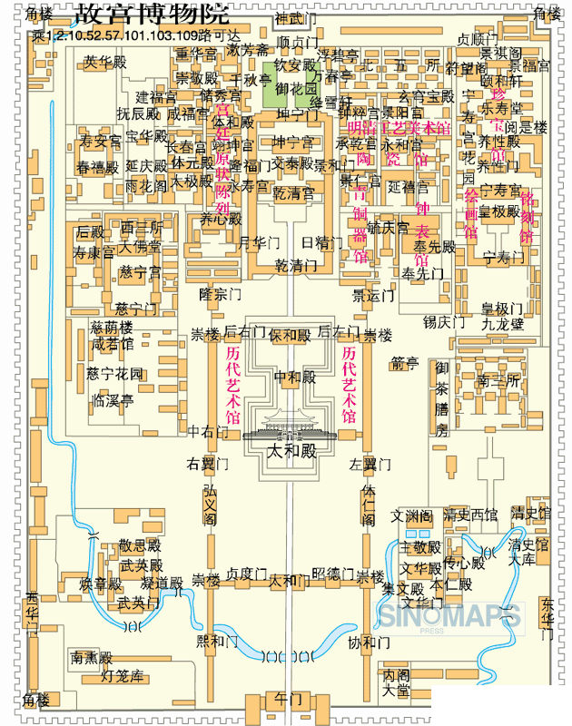 故宫游览地图[墙根网]