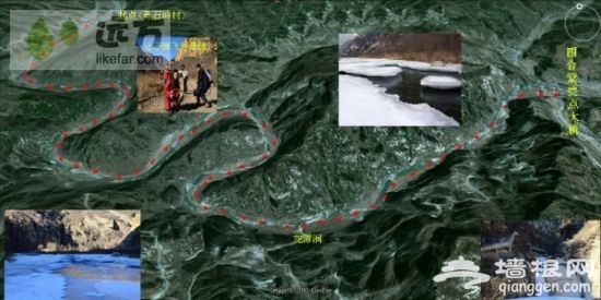 白河峡谷出游地图