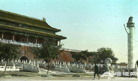 皇城旧影：清末民初北京街景上色照[墙根网]