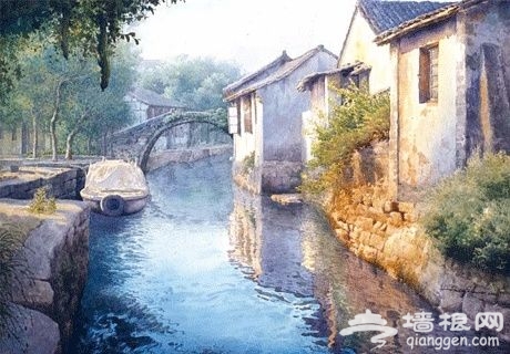 黄有维的老北京 -水彩画