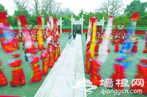 日坛公园 今天祭日大典 昨天紧张彩排