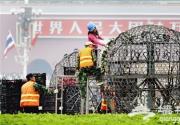 天安门广场花坛五一“开”到十一