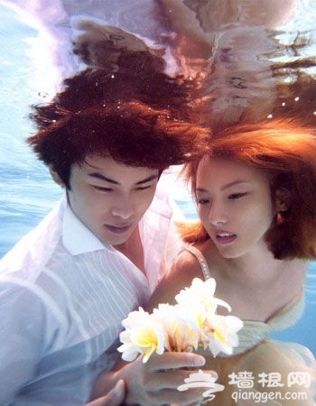 婚纱摄影的4种独特构思[墙根网]