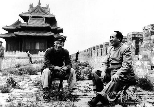 毛泽东曾三次登紫禁城城墙