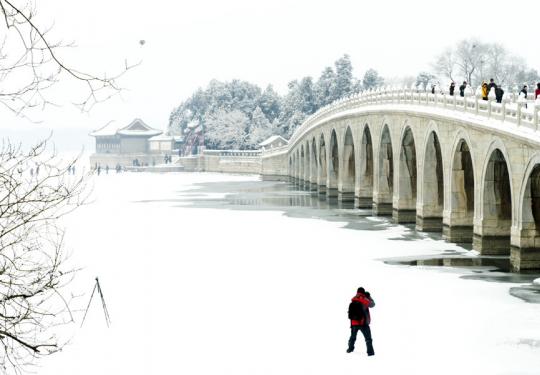 镜头下的北京雪景