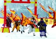 2013圆明园庙会重现皇家冰嬉