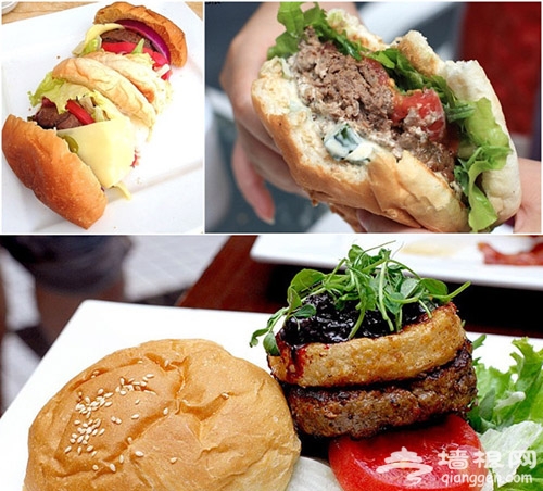 京城人气汉堡包 快餐中的美味