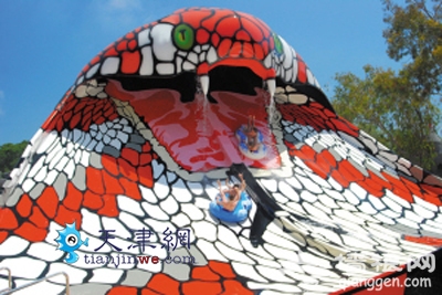 天津海魔方7月迎客 设亚洲首台“眼镜王蛇”滑道