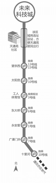 北京地铁17号线明年开建 从昌平至亦庄全长近50公里