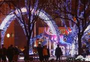 2013圣诞节 长安街两侧提前点亮彩灯
