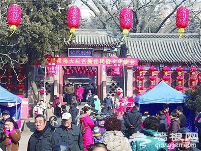 青岛天后宫新正庙会 拜妈祖、吃糖人