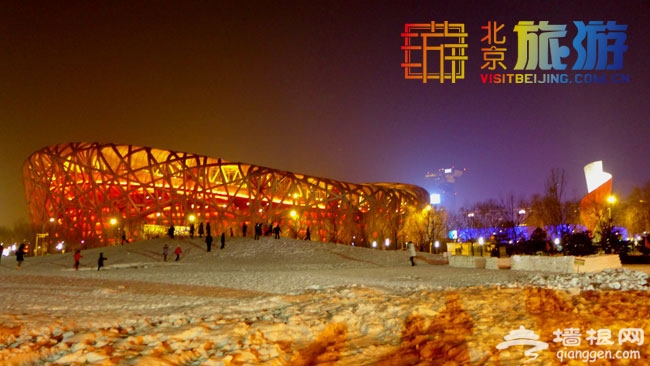 2014奥林匹克公园首届冰灯节 春节元宵节北京市区看冰灯