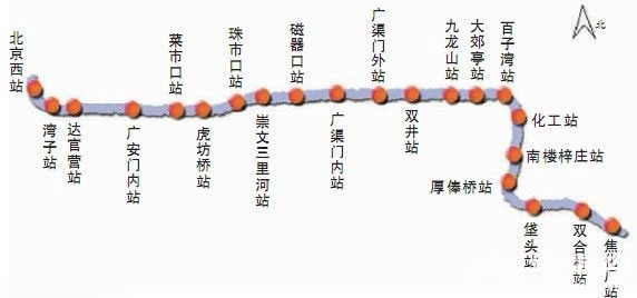 北京地铁7号线开通时间 北京地铁7号线线路图