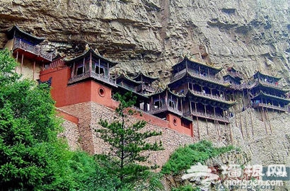 揭密悬空寺 历经千年为何悬而不倒[墙根网]