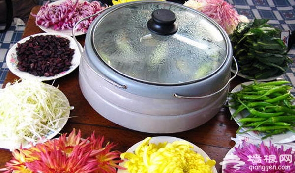 京郊美食推荐 菊花宴火锅涮着吃