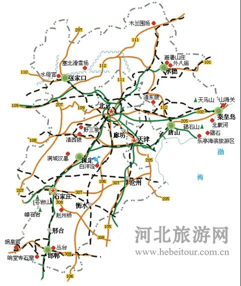 京津冀旅游2015年将有众多景区线路直通车开通