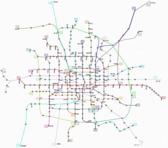 重磅！北京地铁2020年规划图来了！看看有没有经过你家门口的地铁？ 