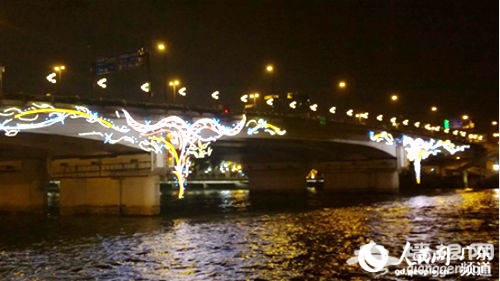 2015广州国际灯光节正式亮灯 七桥灯画展现“海丝”