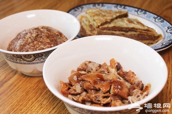 河沿肉饼 烤鸭馅的老北京家常肉饼[墙根网]
