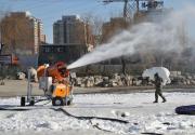 市内冰雪乐园本周六开业 位于望京桥旁的太阳宫公园