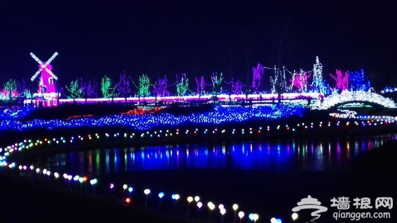 2015石家庄森林河趣那梦幻灯光节炫彩开幕[墙根网]