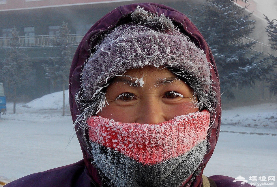 内蒙古呼伦贝尔现-45.1℃极寒天气[墙根网]