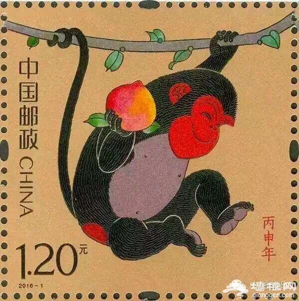 “丙申年”生肖猴票:设计图体现“二胎”政策