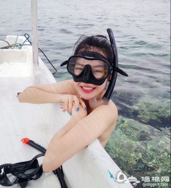 国安悍将晒娇妻海边美照[墙根网]