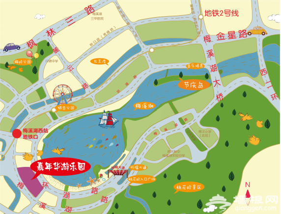 赏花灯逛庙会 玩转梅溪湖元宵灯会全攻略[墙根网]
