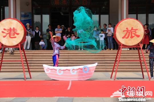 图为第二届谢洋节·石浦渔港旅游11周年庆现场。　吴婧媛 摄