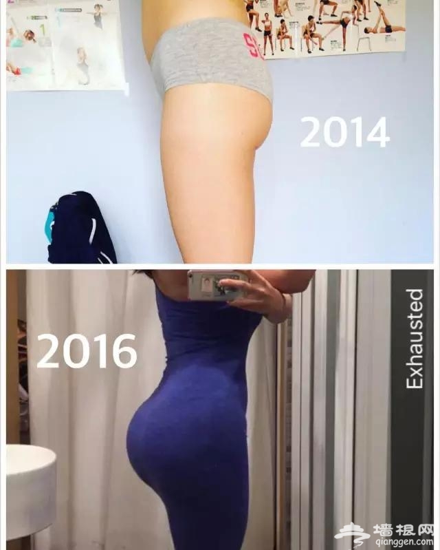 中国健身妹子 2年自己练出欧美身材[墙根网]