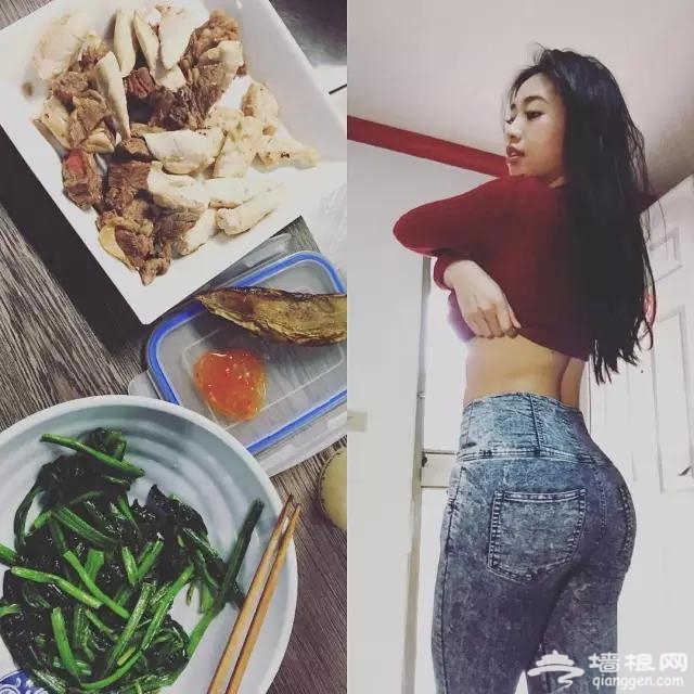 中国健身妹子 2年自己练出欧美身材[墙根网]