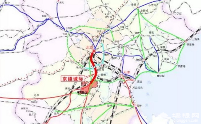 京雄城际铁路敲定这五站！时速350[墙根网]