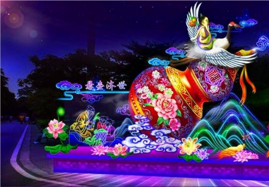 广州白云山明珠楼2018中秋节灯会