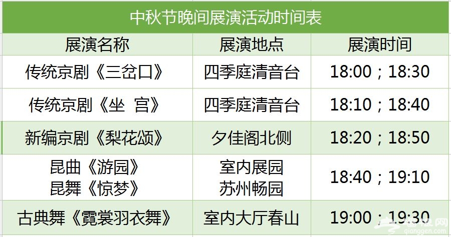 2018中国园林博物馆中秋节文化活动时间+演出+报名[墙根网]