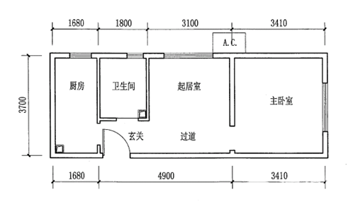 延庆天成家园公租房项目户型图(区危改康居办持有)[墙根网]