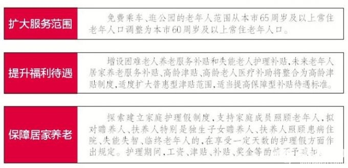 北京养老新政：满60岁明年免费享受这些服务