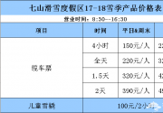 2018保定七山滑雪场旅游攻略