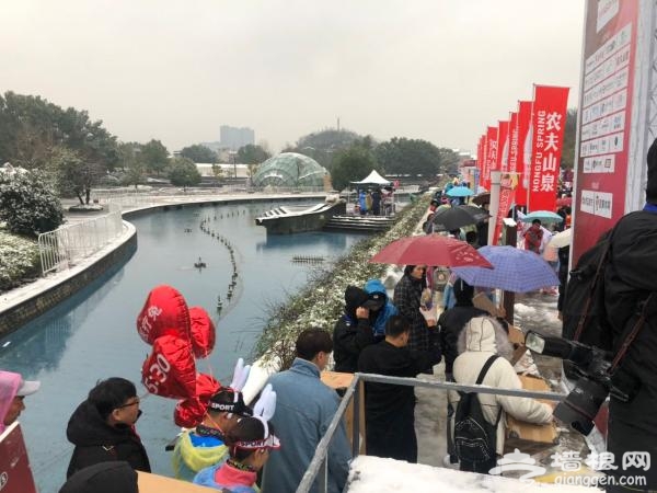 冰天雪地下的热力奔跑 2018诸暨西施马拉松西施故里开跑[墙根网]