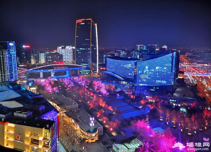 “未来,你好!”中关村大街灯光秀时间及最佳观赏地点[墙根网]