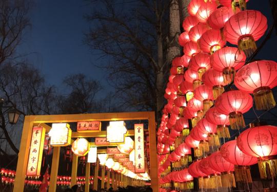 宫廷花灯、传统灯谜……北京圆明园办元宵灯会 颇具皇家范儿