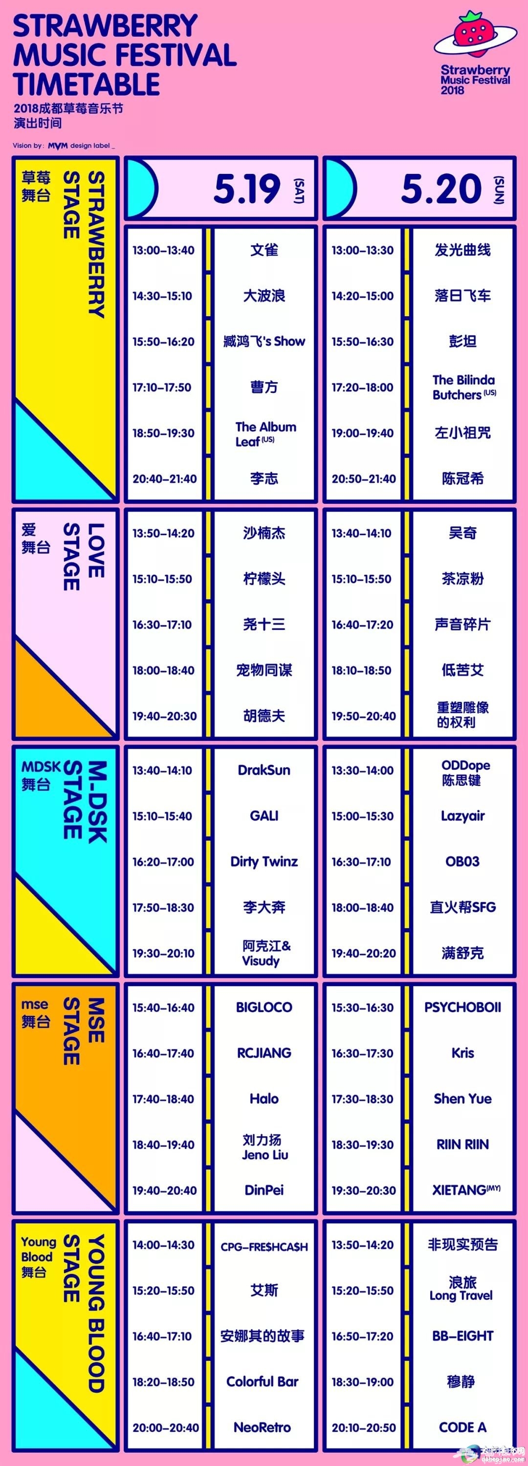 2019成都草莓音乐节时间表、阵容信息一览[墙根网]