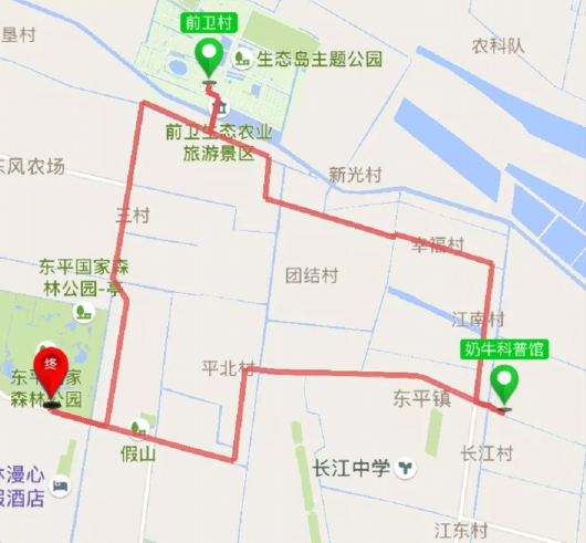 崇明踏青骑游线路推荐，享受春日时光[墙根网]